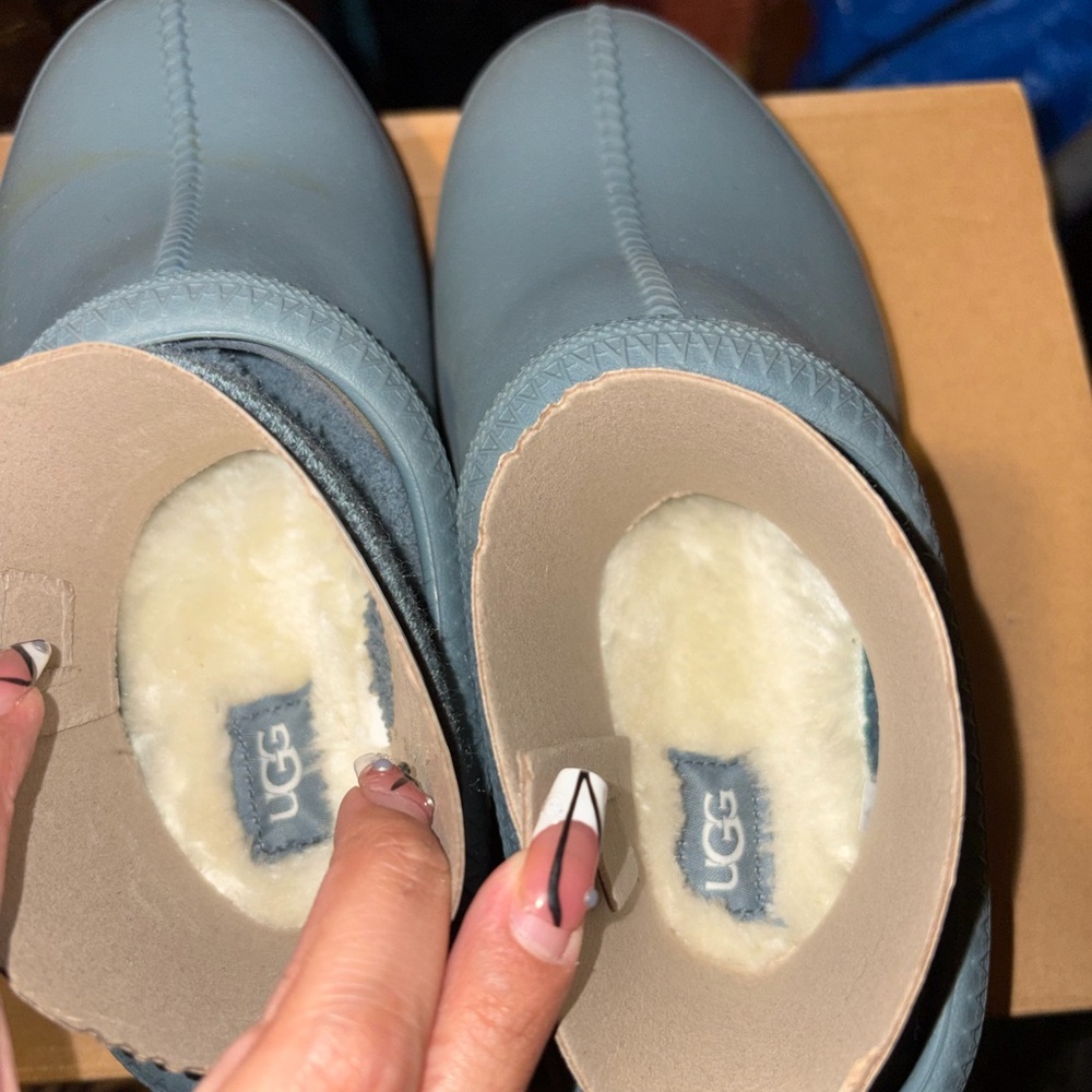 New in box UGG Slate Blue Sheepskin Boots